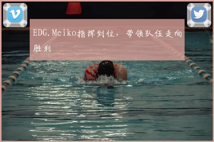 EDG.Meiko指挥到位,带领队伍走向胜利